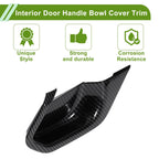 Interior Door Handle Bowl Cover Trim 4 x ABS for BMW 5 Series 530i (2024-2025)