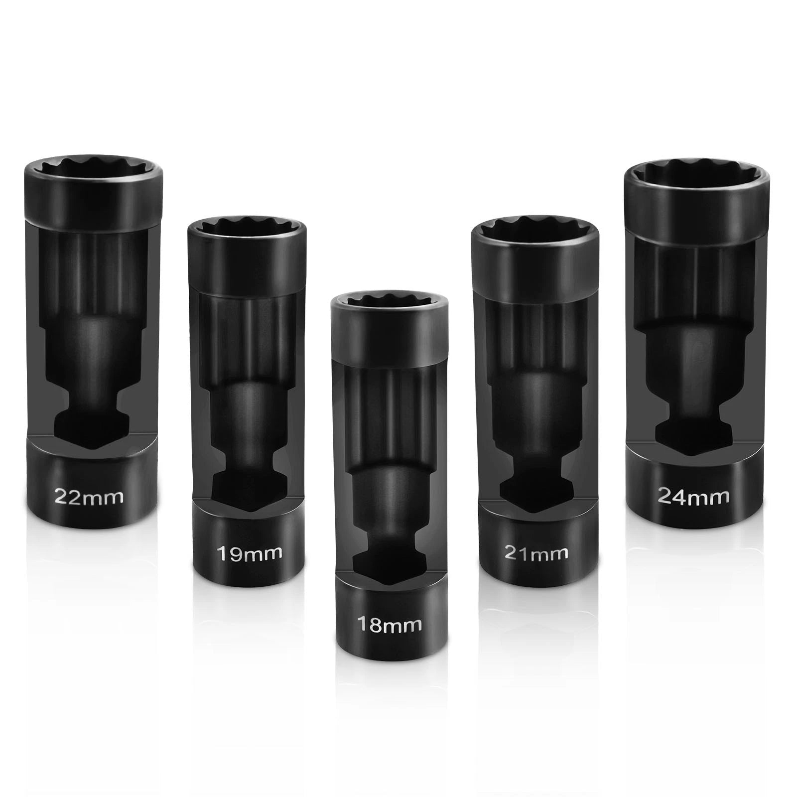Suspension Strut Nut Socket Set for 1/2" Drive (18mm–24mm) for Audi VW (2010–2024)