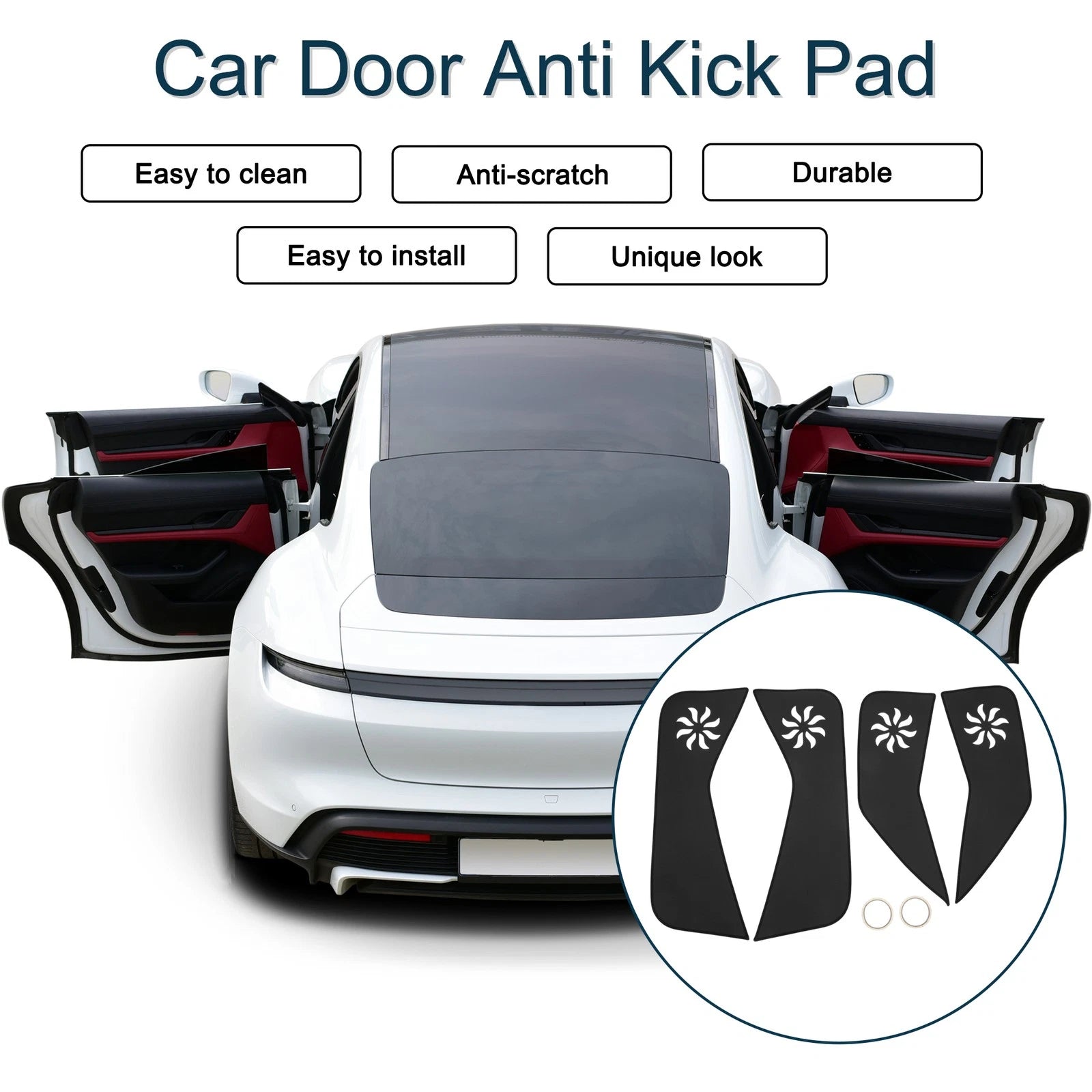 Set of 1 Car Door Anti Kick Pad Sticker Protector for Ford Escape (2013–2015)