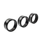 Black AC Climate Control Knob Ring Covers for Subaru Forester XV Crosstrek WRX (2014-2021)