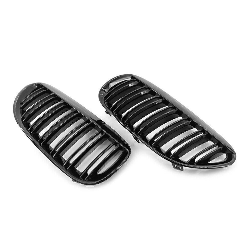 Glossy Black ABS Front Kidney Bumper Grille for BMW 650i M6 (2004–2010)