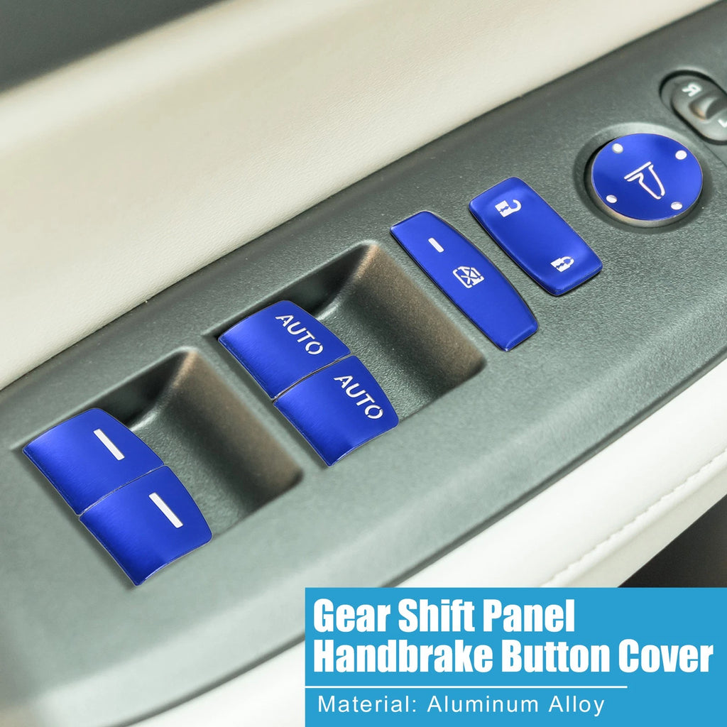 10pcs Window Switch Button Cover for Honda Accord (2018–2022) Blue