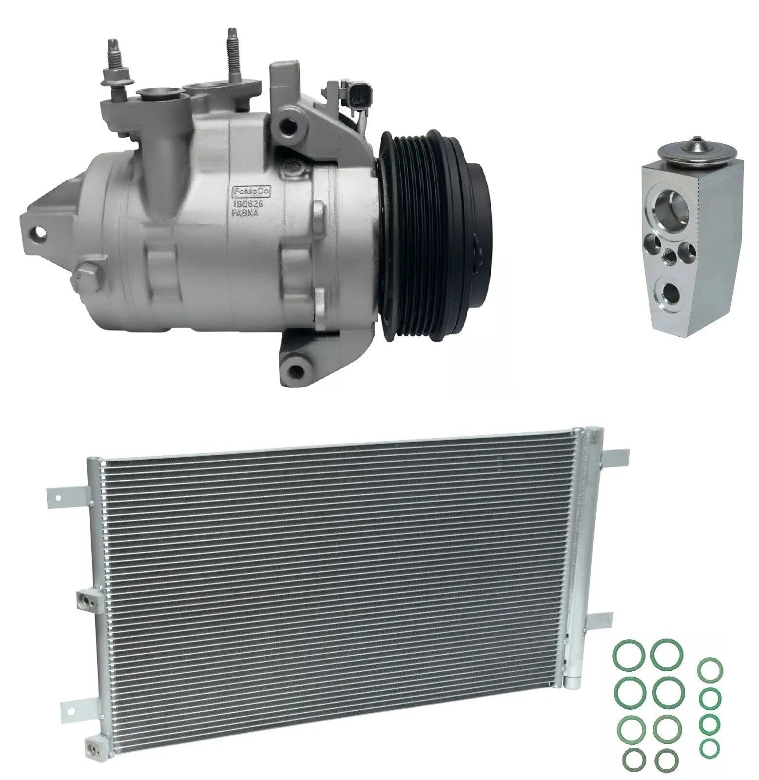 A/C Compressor Kit With Condenser for Ford F-150 2.7L (2015–2015)