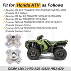 Set of 2 Rear Wheel Hubs for Honda Foreman 500 TRX500FE1 TRX500FE2 (2014–2019)
