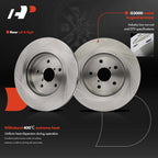 Set of 2 Rear Disc Brake Rotors & Ceramic Pads for Subaru Outback Legacy (2015–2022)