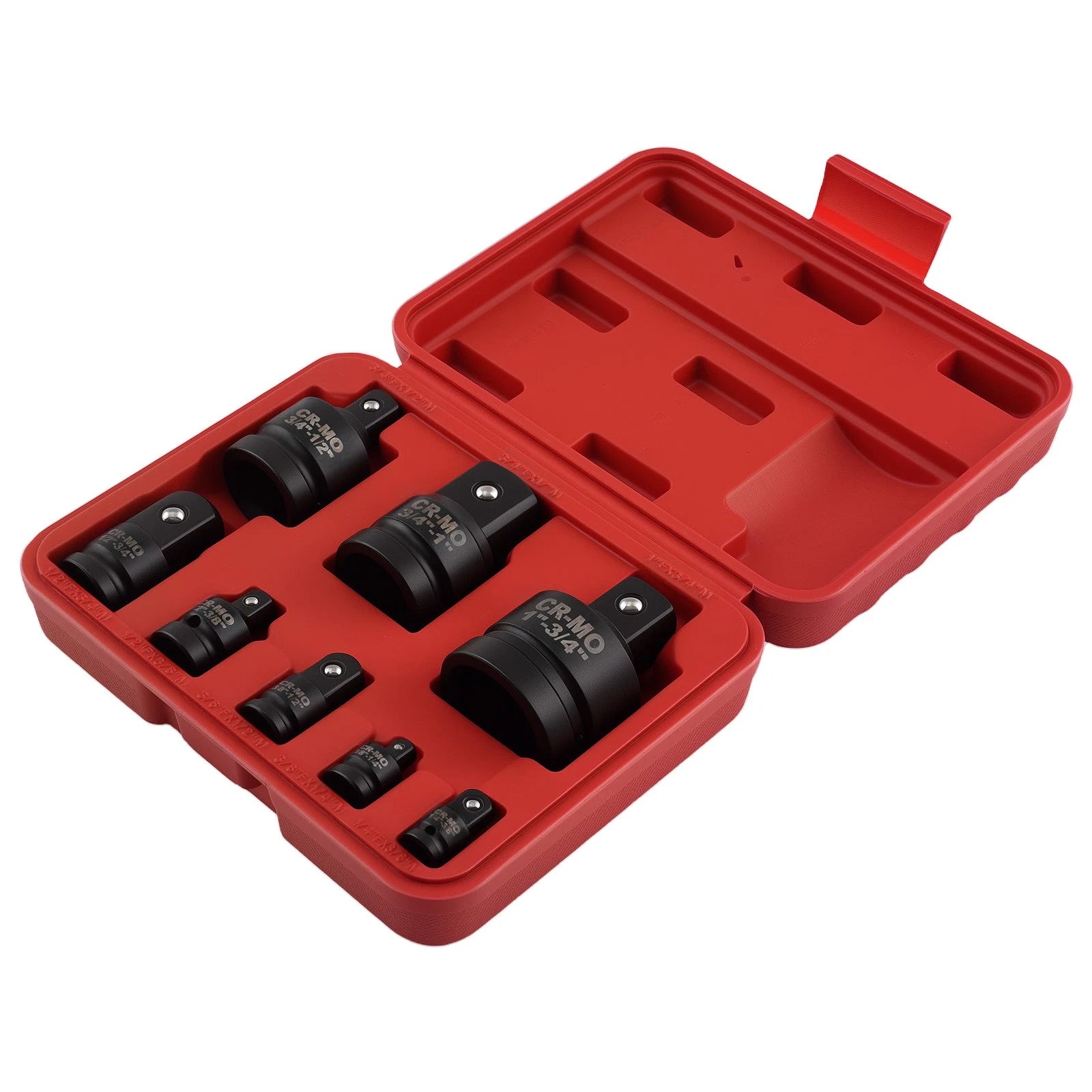 Adapter Reducer Set for 1/4 3/8 1/2 3/4 in Impact Socket Drive (CR-MO Steel)