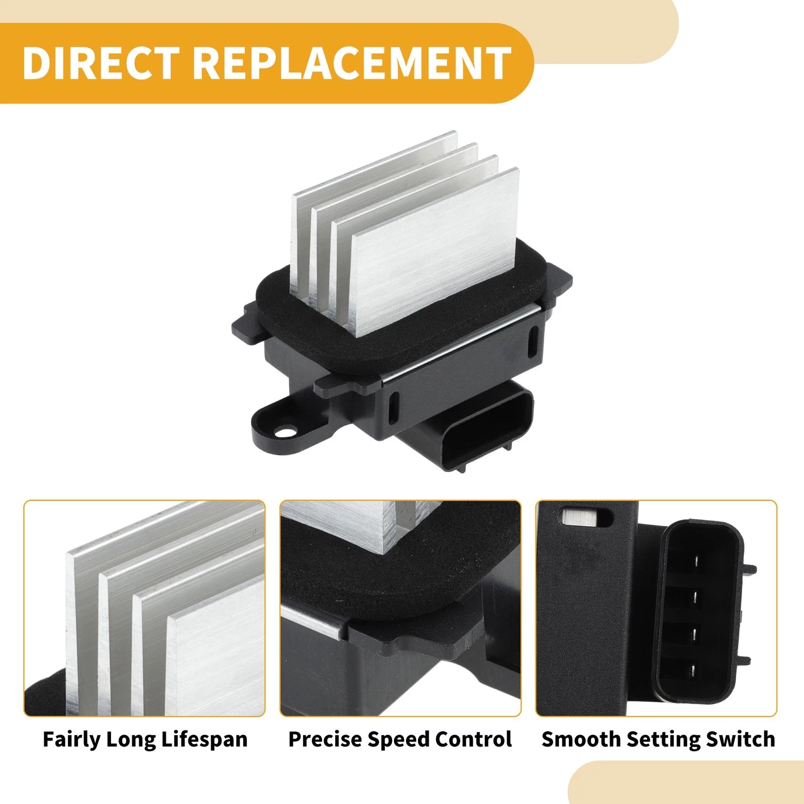 HVAC Blower Motor Resistor No. 9L3419E624AC for Ford Explorer (2016–2019)