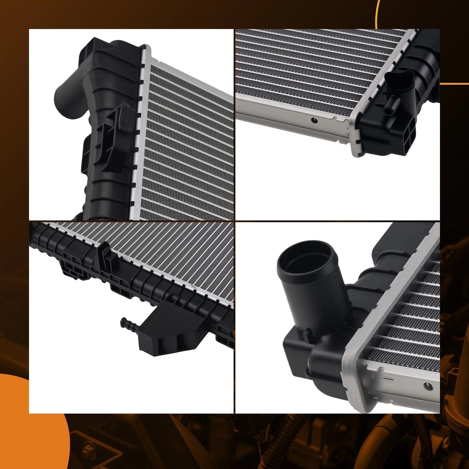 Aluminum Radiator for Ford Ranger L4 2.3L (2019-2024)