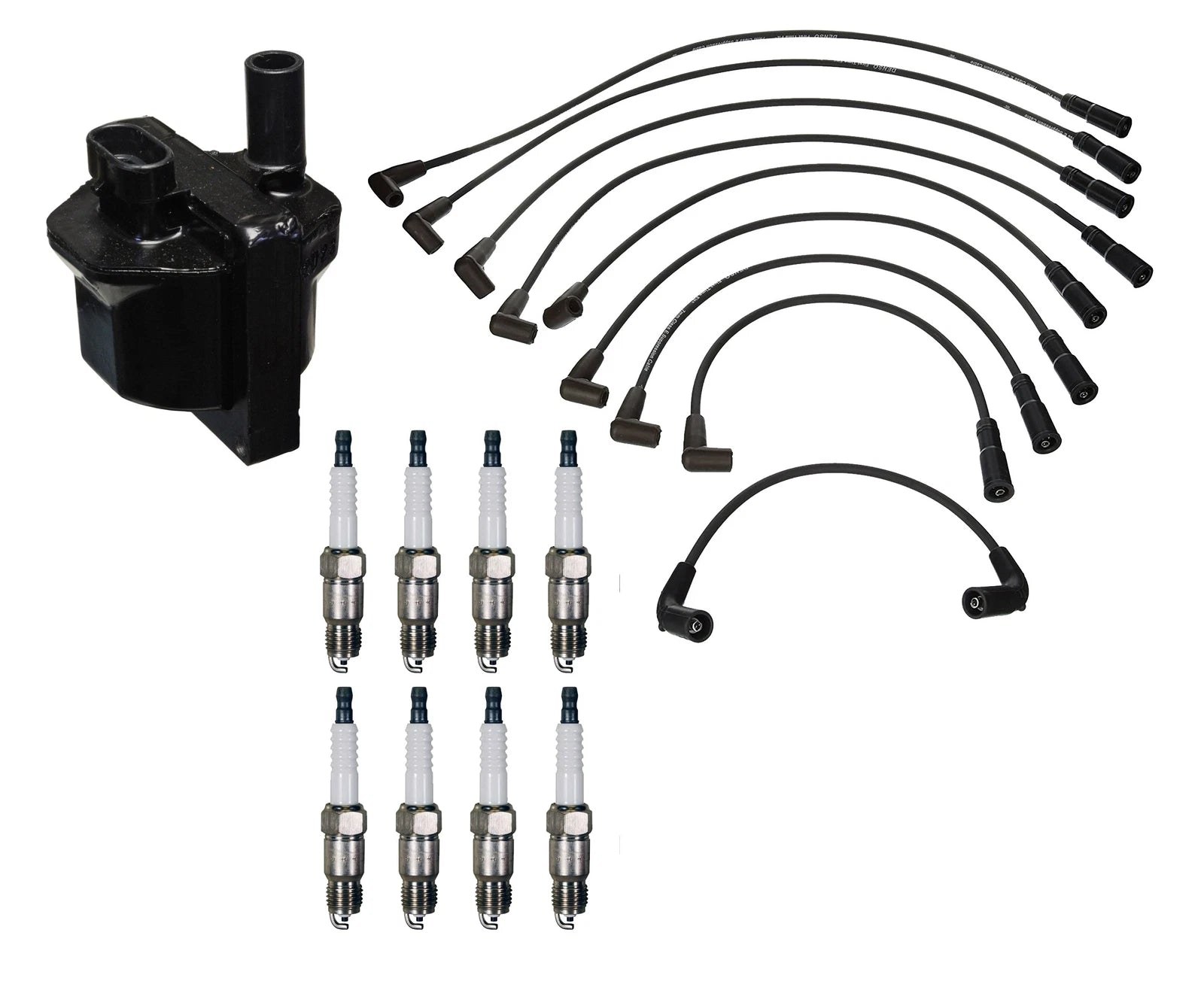 Denso Ignition Coil & Wire Set for GMC Chevy 5.7L V8 (1996–2002)