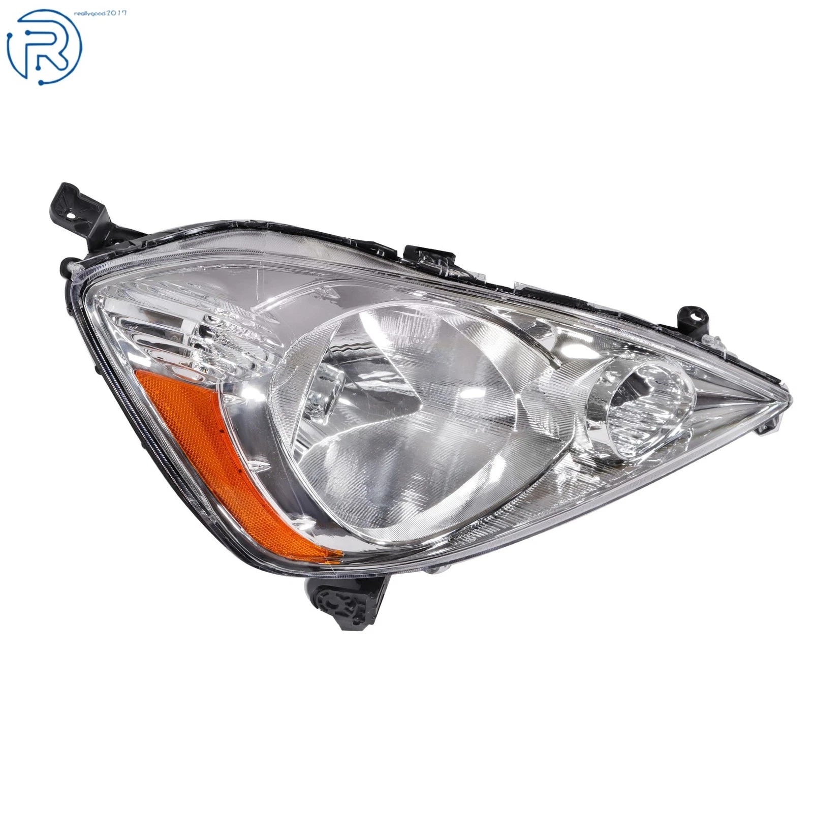 Right Side Headlight Assembly Halogen Chrome Housing for Honda Fit (2009–2011)