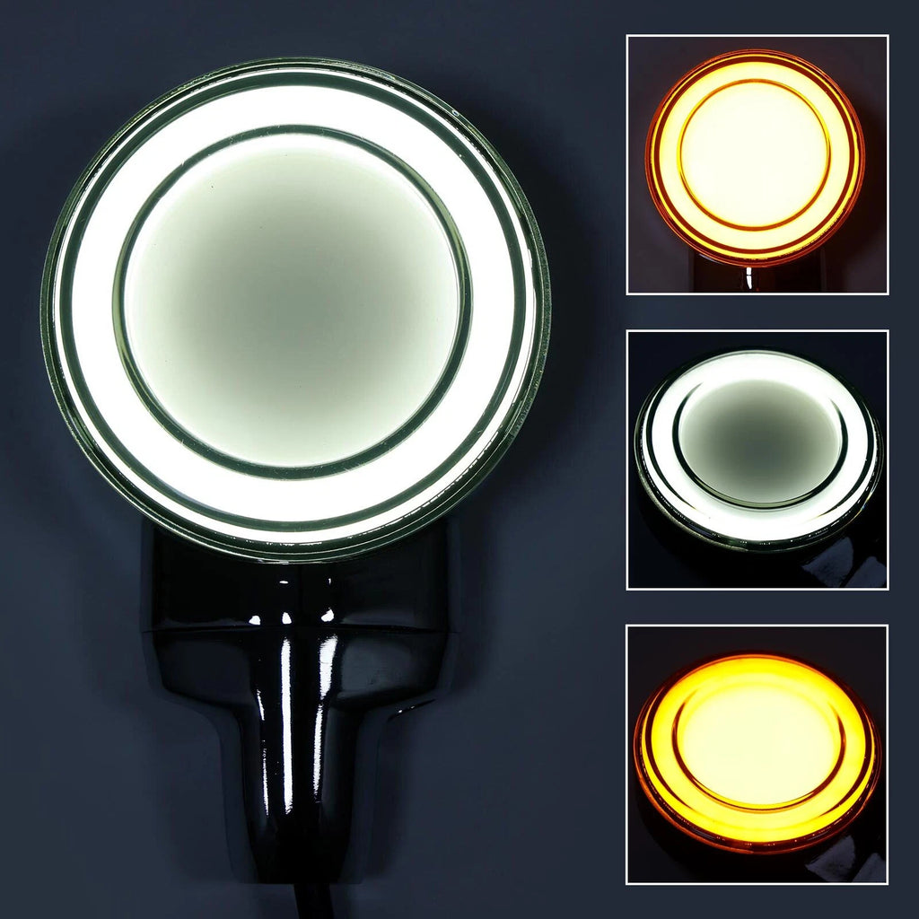 LED Flat Front Turn Signal Light for Heritage Softail Classic (1999–2023) Chrome