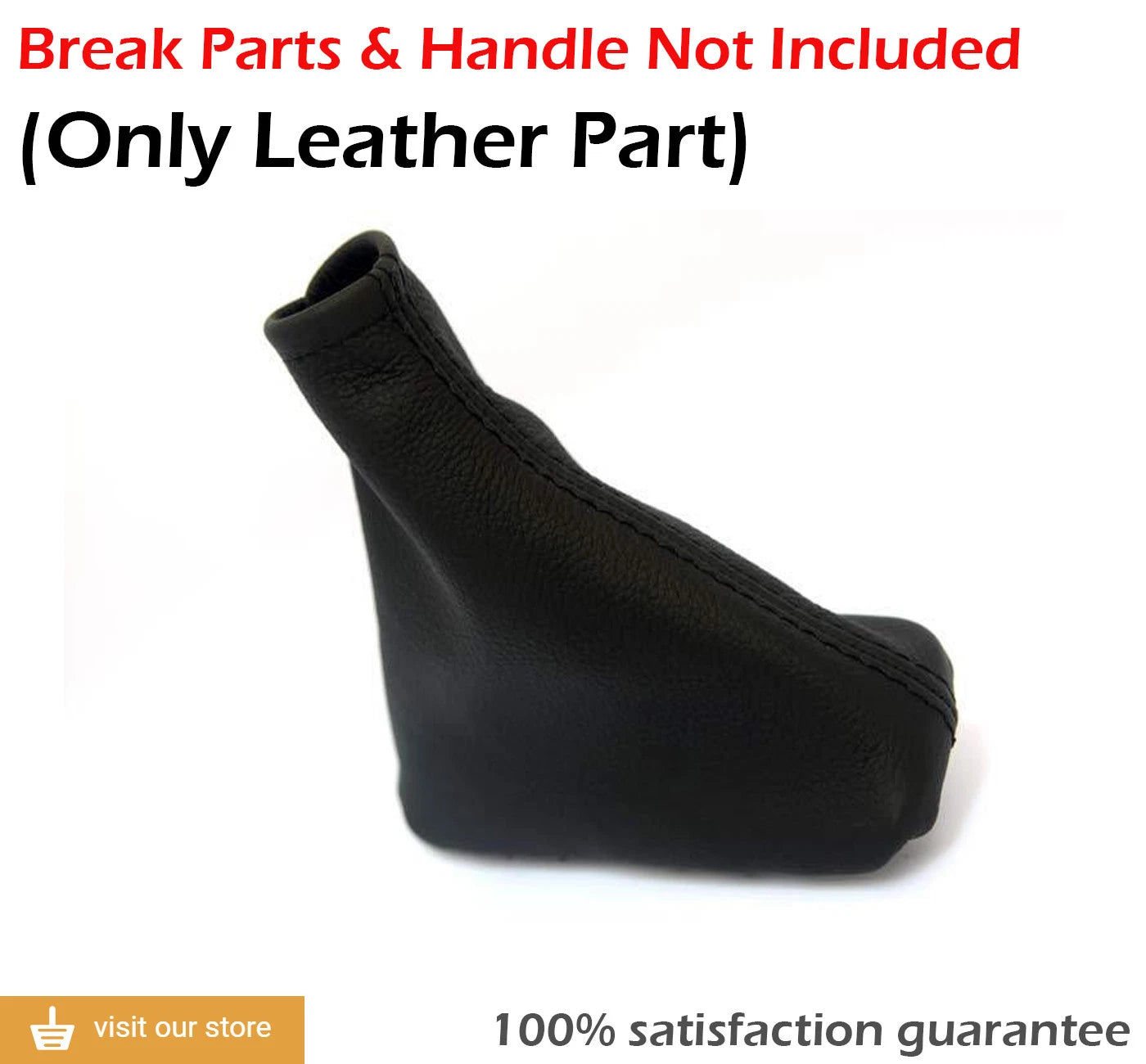 E Brake Boot Cover for Range Rover 322 (2003–2006) Black PVC Leather