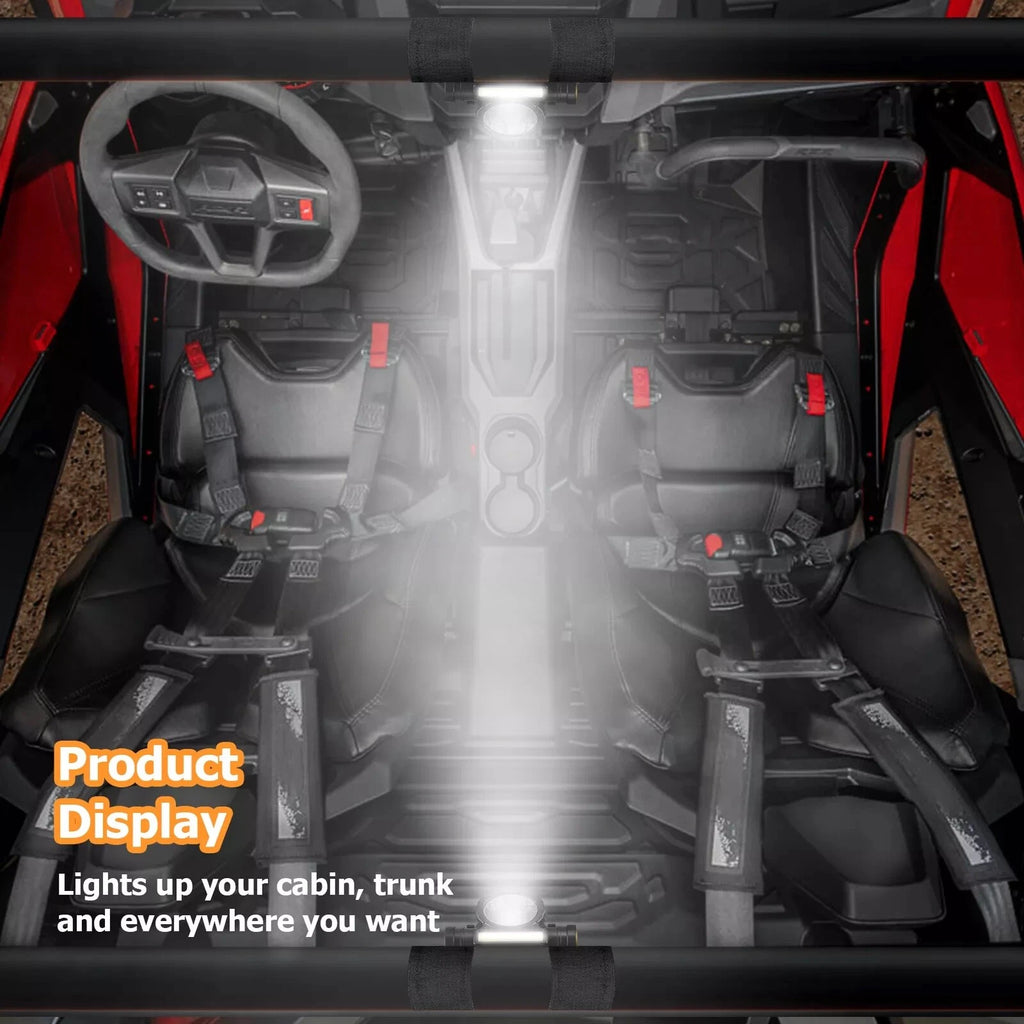 LED Dome Light Roll Bar Mount for Polaris RZR UTV ATV Golf Cart