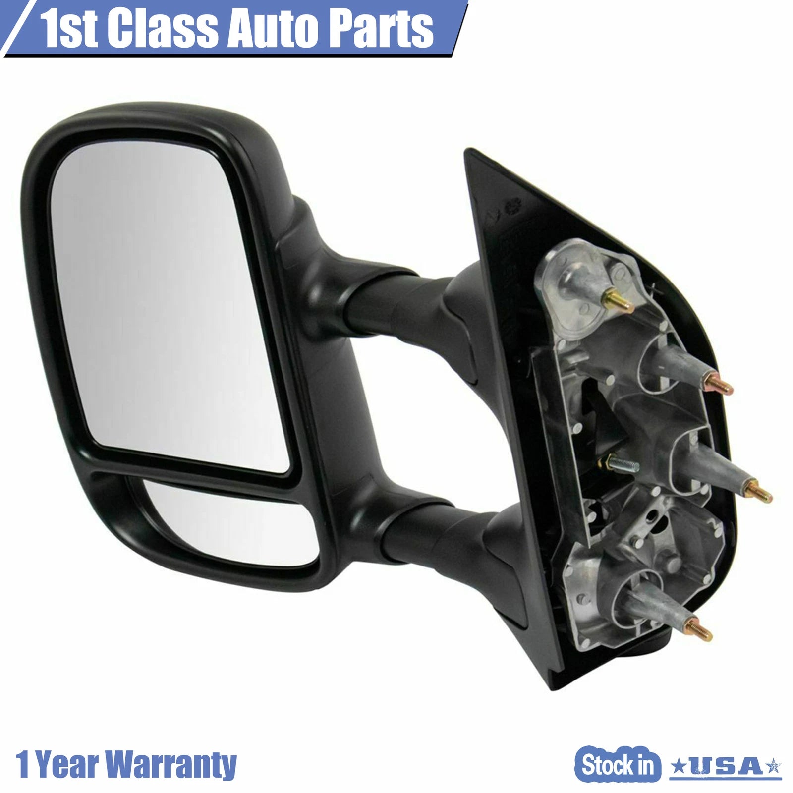 Left Manual Mirror for Ford E-150 E-250 E-350 E-450 E-550 (2003-2016)