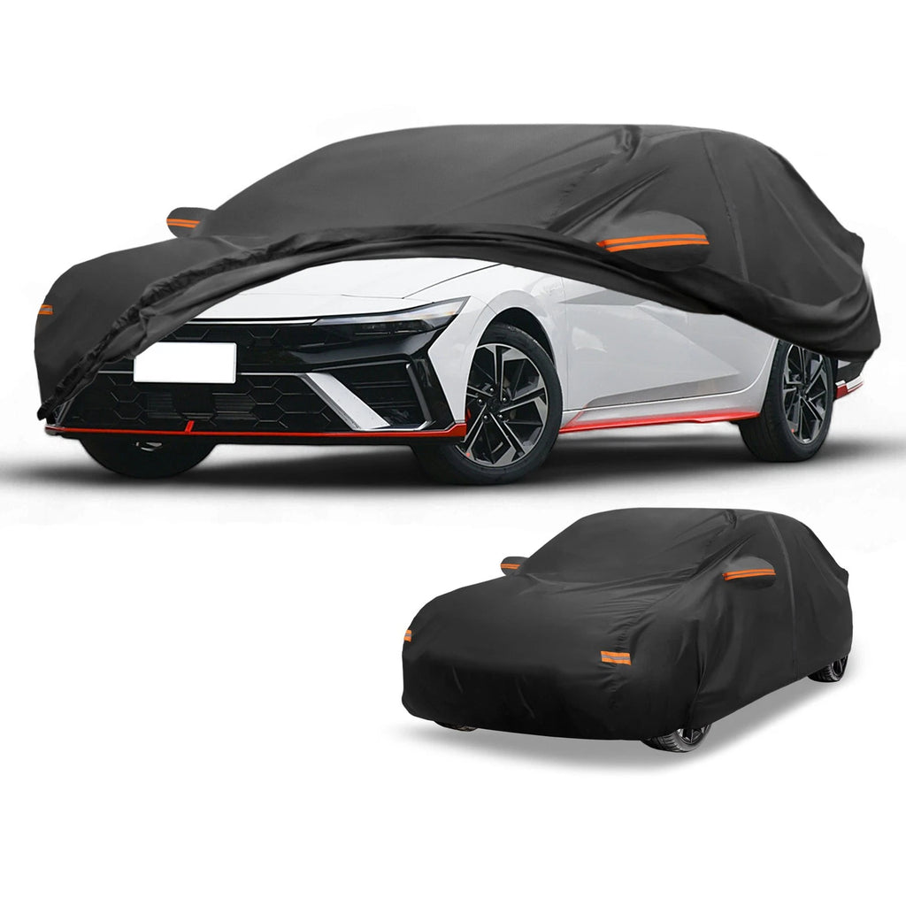 Car Cover Waterproof All Weather for Hyundai Elantra (2017–2023) 190T-PU Zipper