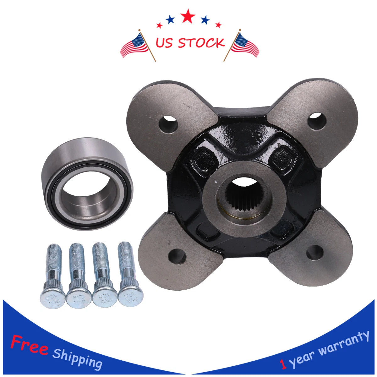 Front Rear Wheel Hub Kit for Polaris RZR XP 1000 (2014–2017)