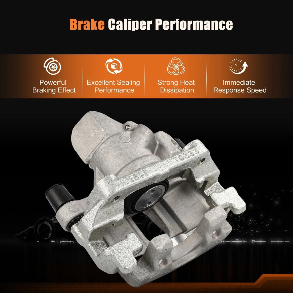 Rear Brake Calipers with Bracket for Ford EcoSport (2018-2020) & Focus (2012-2018)