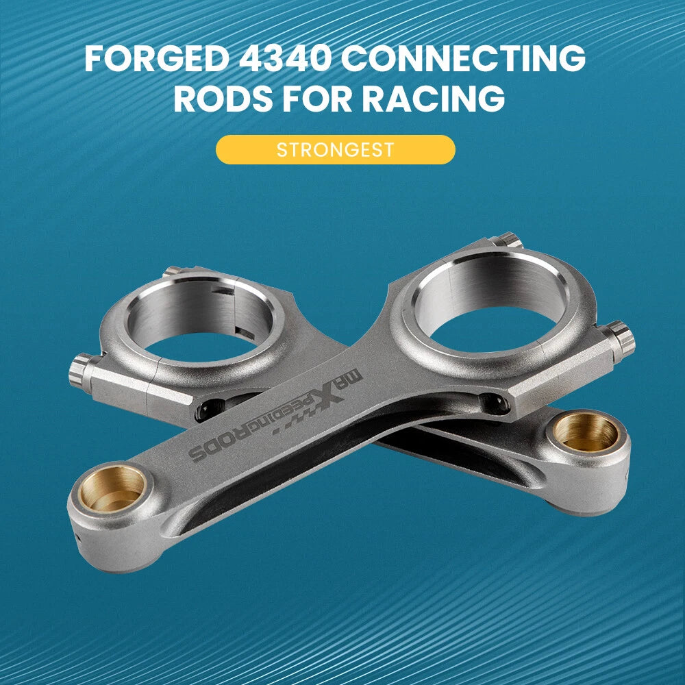 Set of 4 Forged Connecting Rods for Mitsubishi 4G93 (1992–2000)