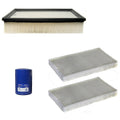 Engine Oil Air Cabin Filter Kit for Silverado Sierra 3500 V8 (2015–2023)