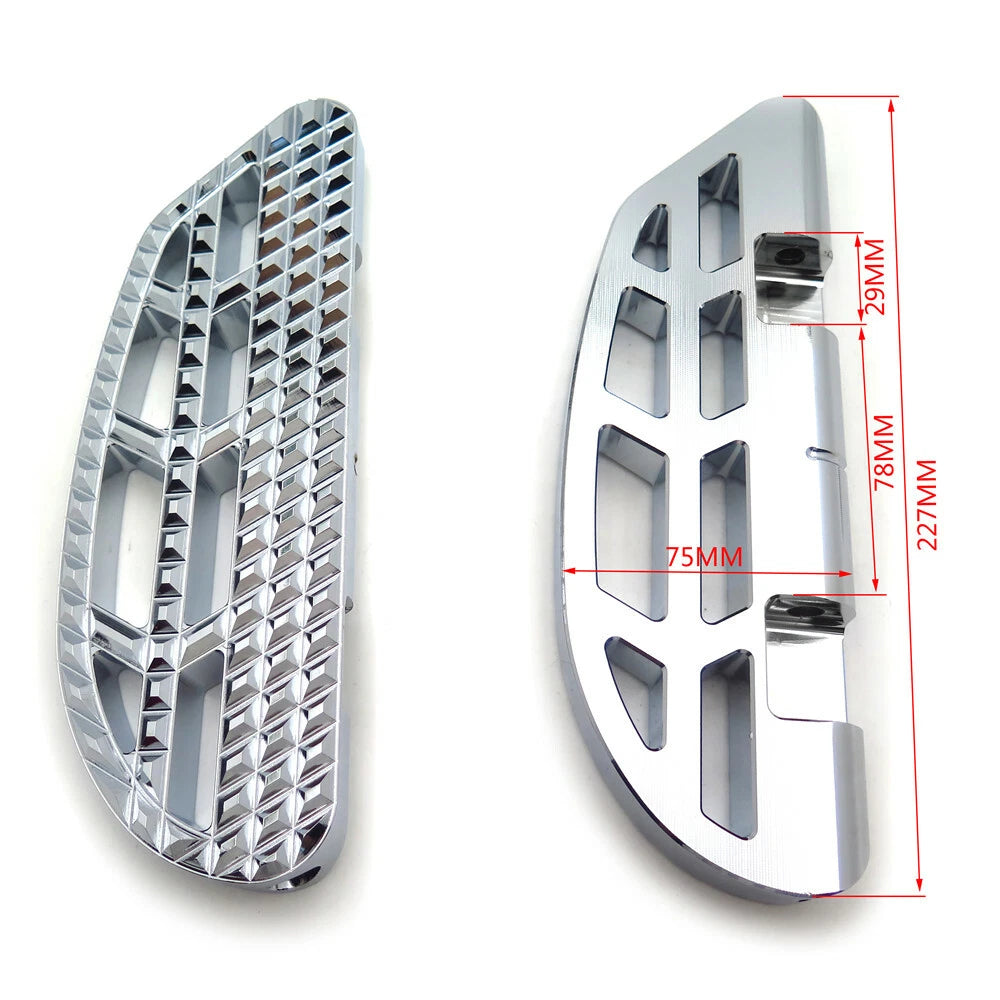 Chrome Dominator Passenger Footboard Knob for Harley Softail/Touring (2000–2017)