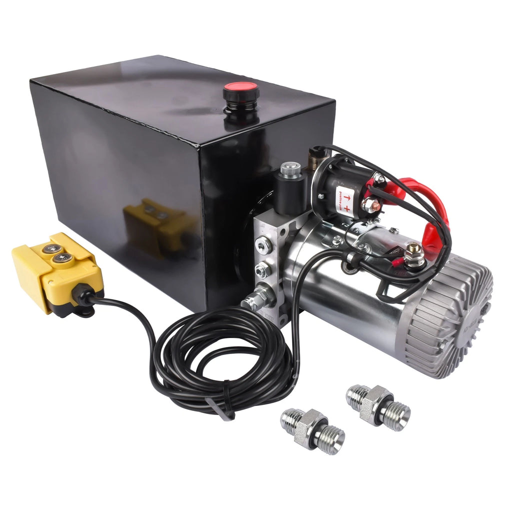 Hydraulic Power Unit 15 Quart 12V DC for Automotive Applications
