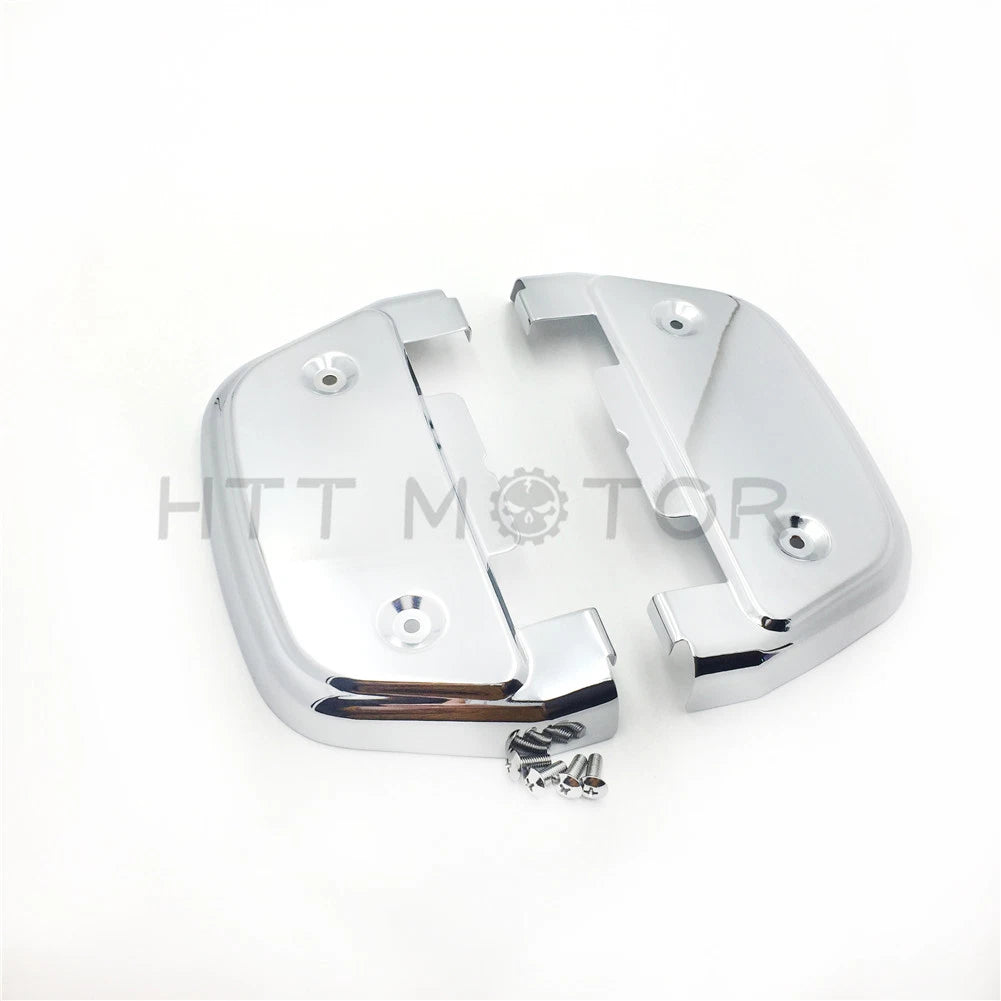 Chrome Passenger Footboard Covers for Harley Dyna (2006–Present) / FL Softail (1986–Present)
