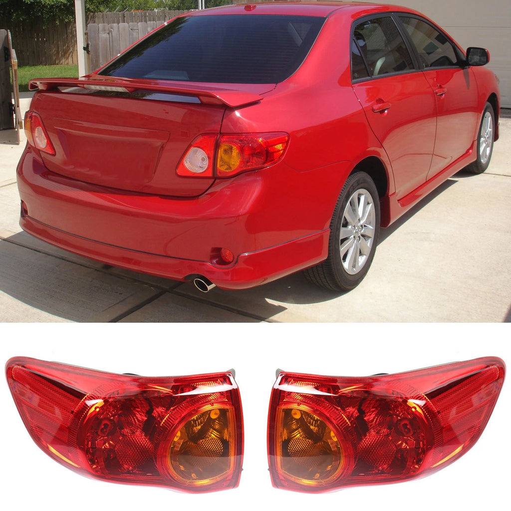 Set of 2 Outer Brake Lamp Tail Lights for Toyota Corolla (2009â2010)