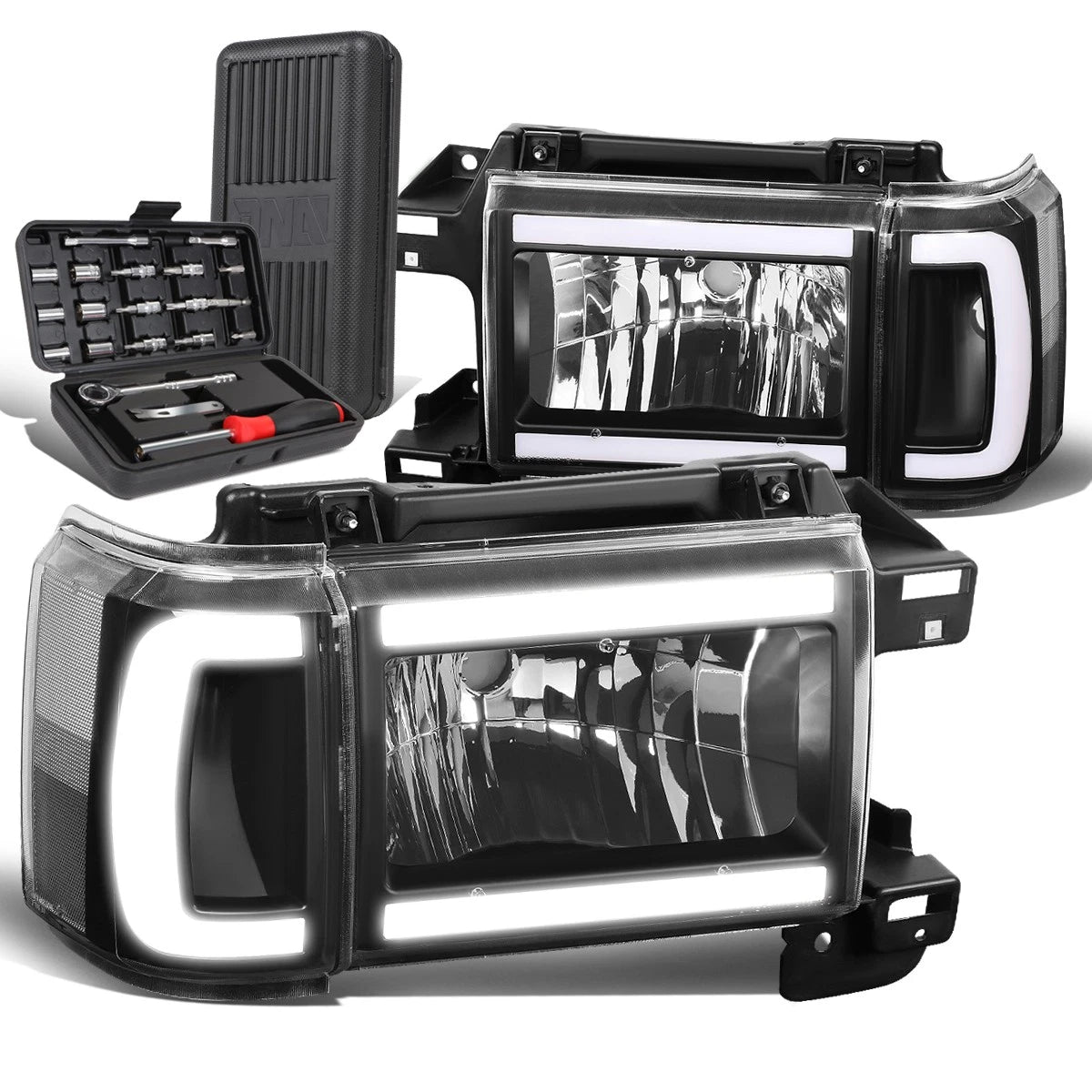 LED DRL Bar Headlight Lamp for Ford Bronco (1987–1991)