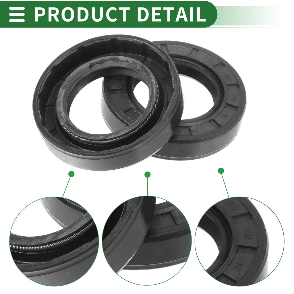 Set of 5 Oil Seal Rotary Shaft Seal NBR Rubber 35x58x12mm