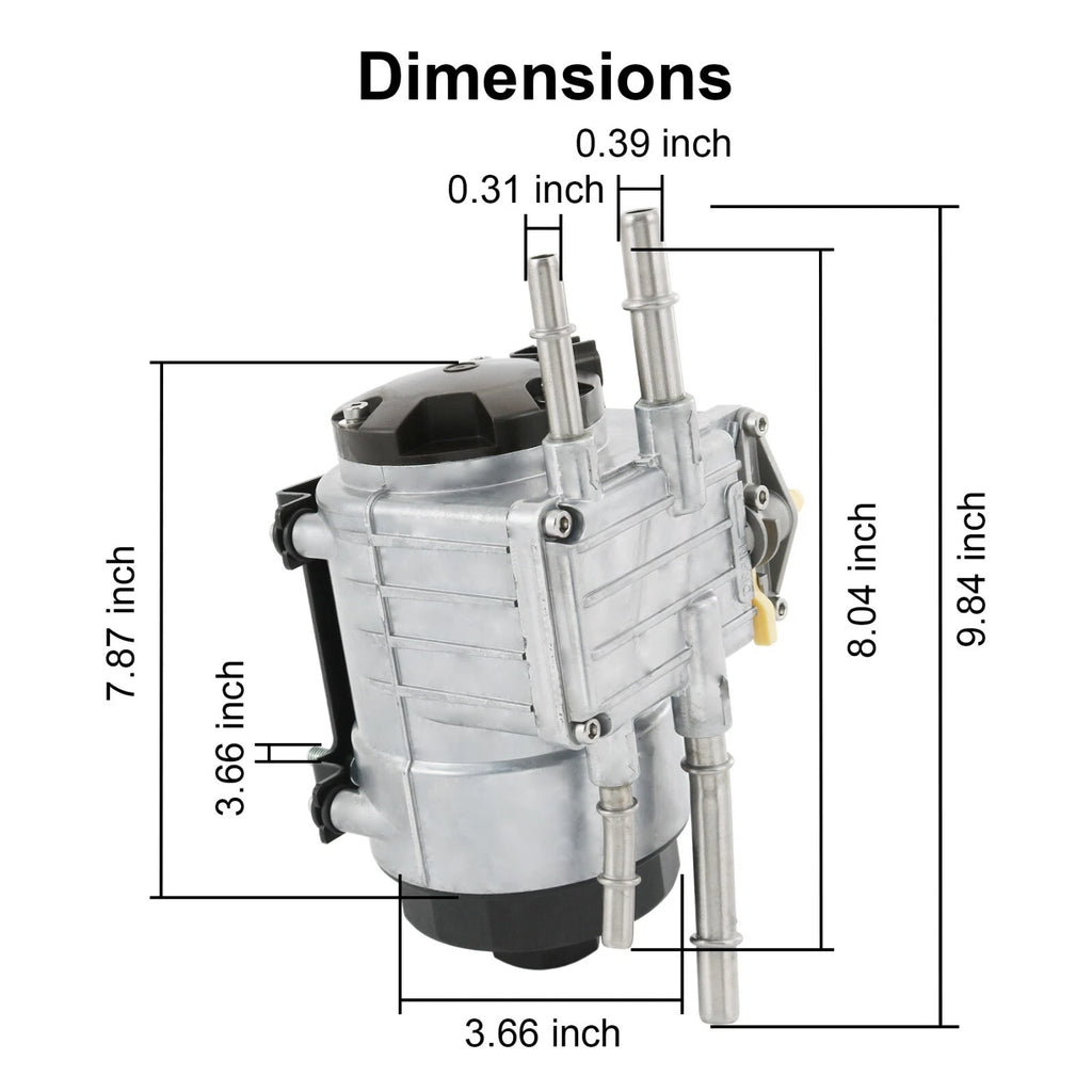 In-Line Diesel Fuel Pump & Filter for Ford F-250 F-450 F-350 (2008–2010)