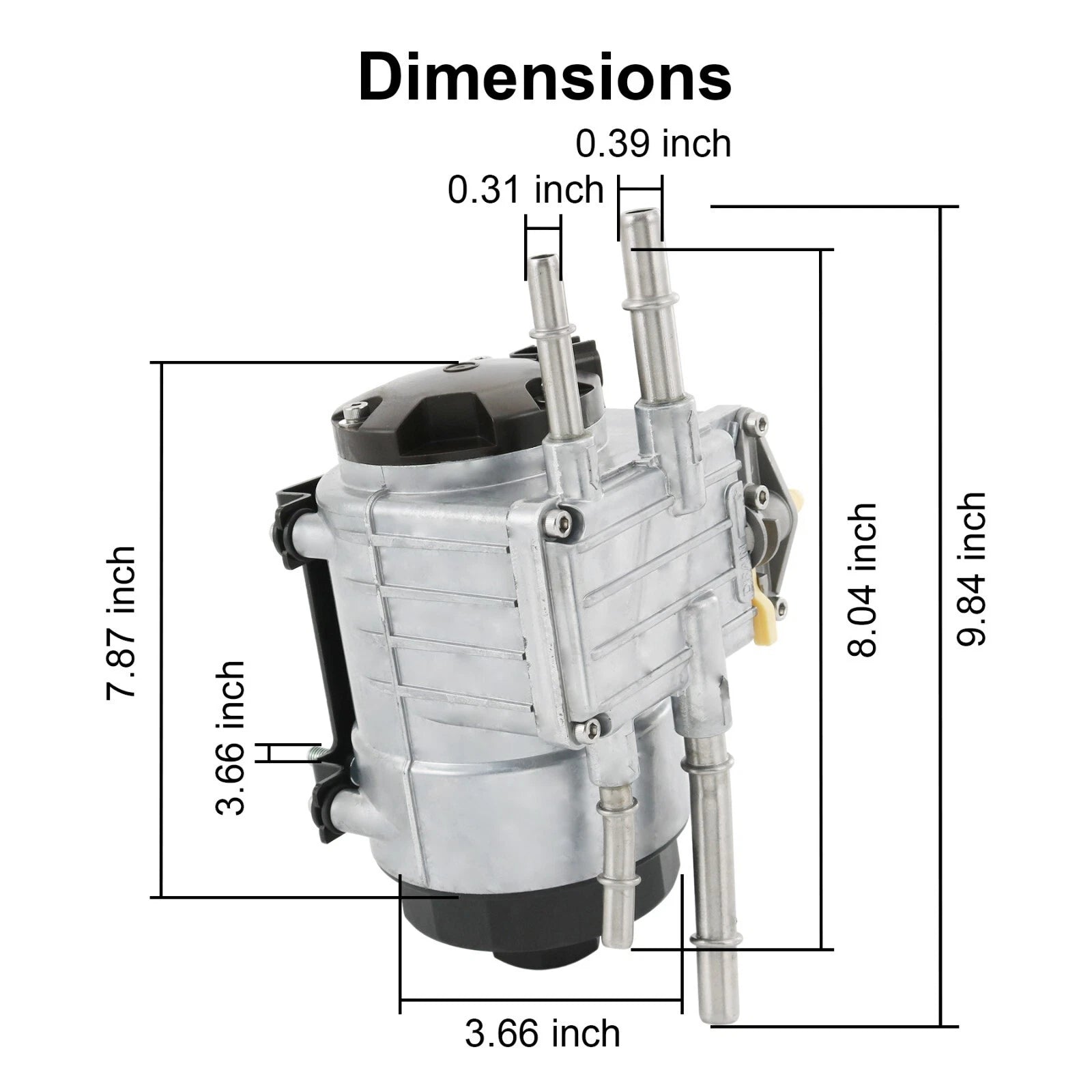 In-Line Diesel Fuel Pump & Filter for Ford F-250 F-450 F-350 (2008–2010)