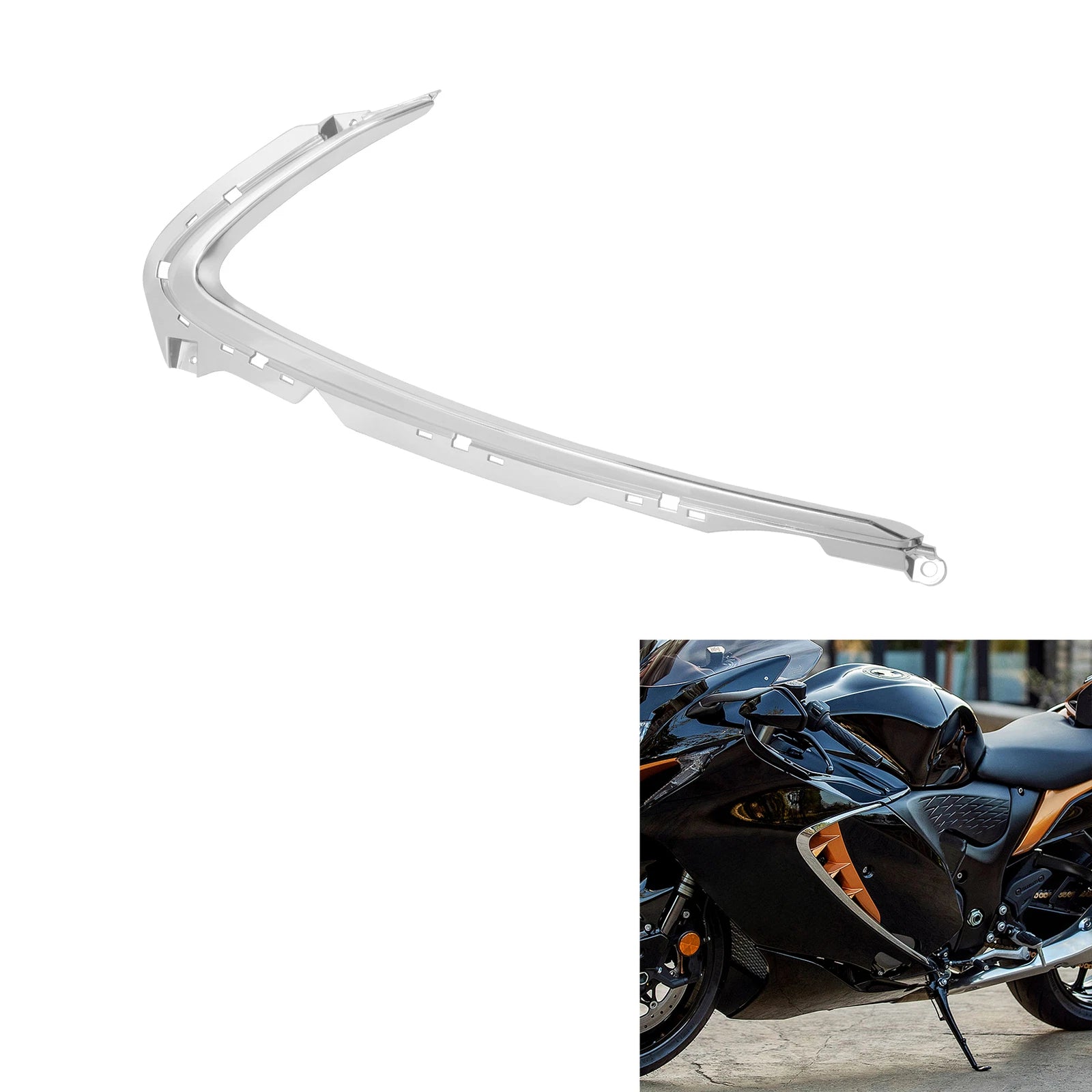 Left Side Front Cowling for Suzuki Hayabusa GSX1300R (2022–2024) Chrome