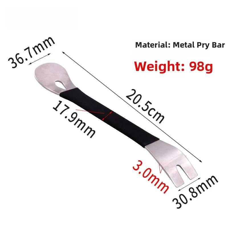 Metal U-Shaped Crowbar Tool for Car Audio Dash and Interior Panel Removal