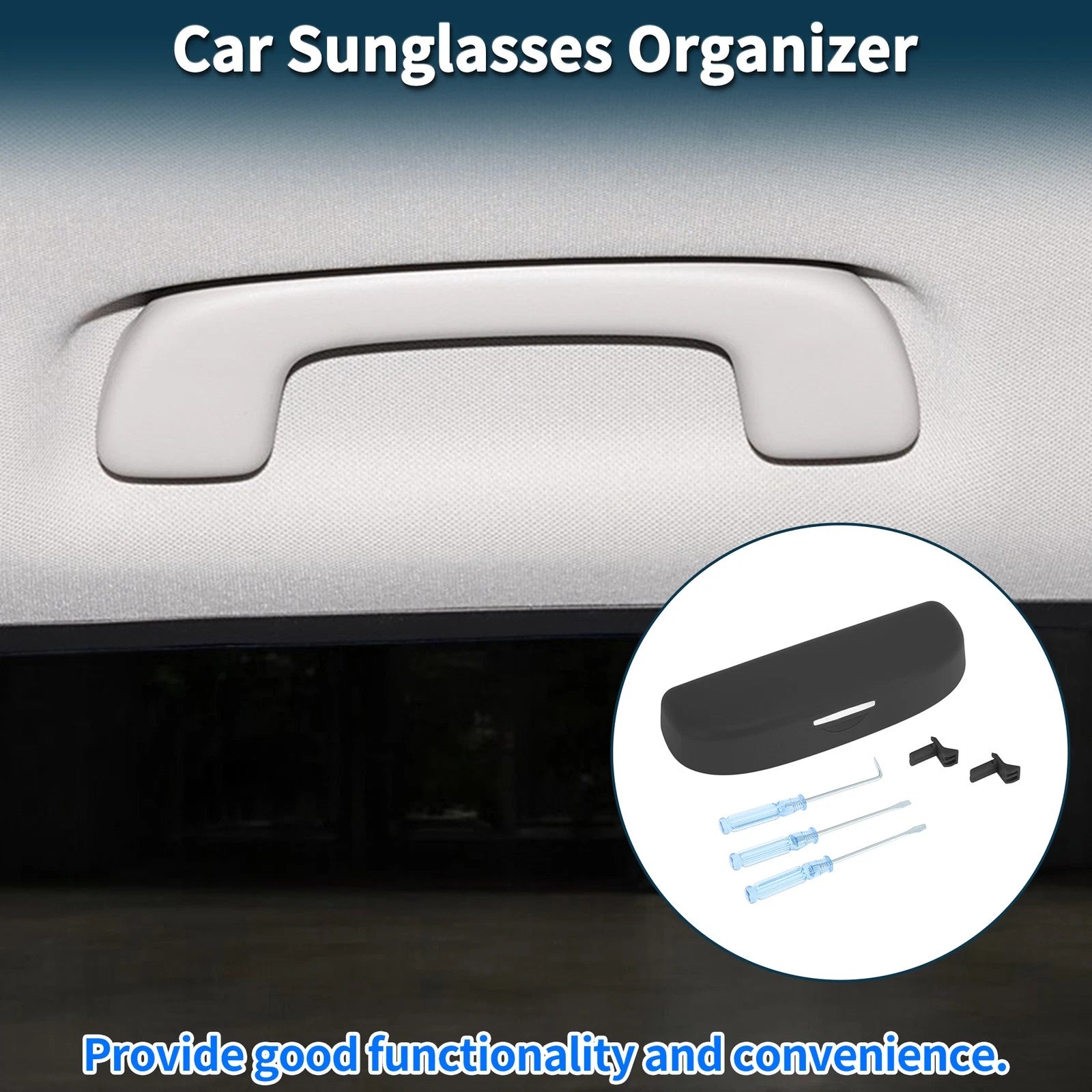 Sunglasses Case for Volkswagen Teramont (2017–2023) Eyeglasses Holder Black