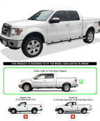 5in Wheel to Wheel Side Steps for Ford F150 SuperCrew Cab (2009-2014)