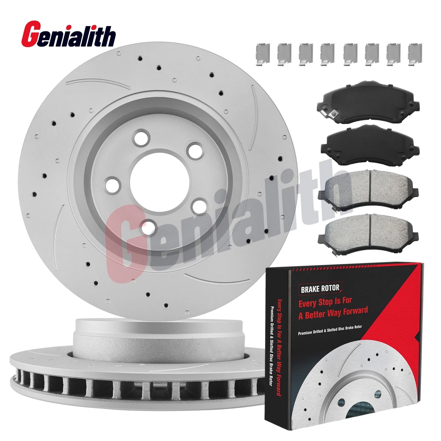 Front Drilled Brake Rotors & Pads for Dodge Nitro Jeep Liberty (2008–2012)