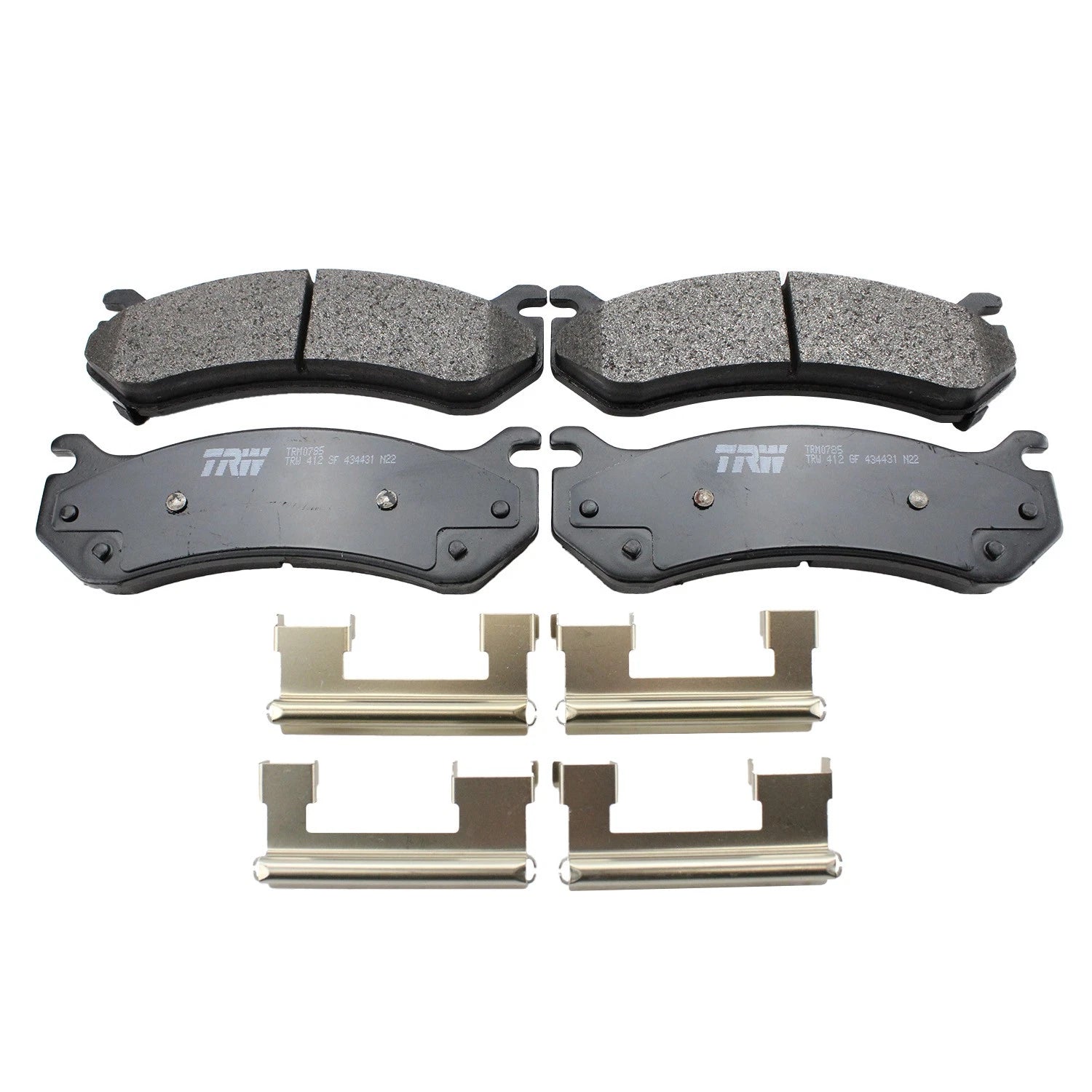 DuraGo Front Rotors & TRW Pro Semi-Metallic Brake Pads Kit for Tahoe V8 4WD (2000)