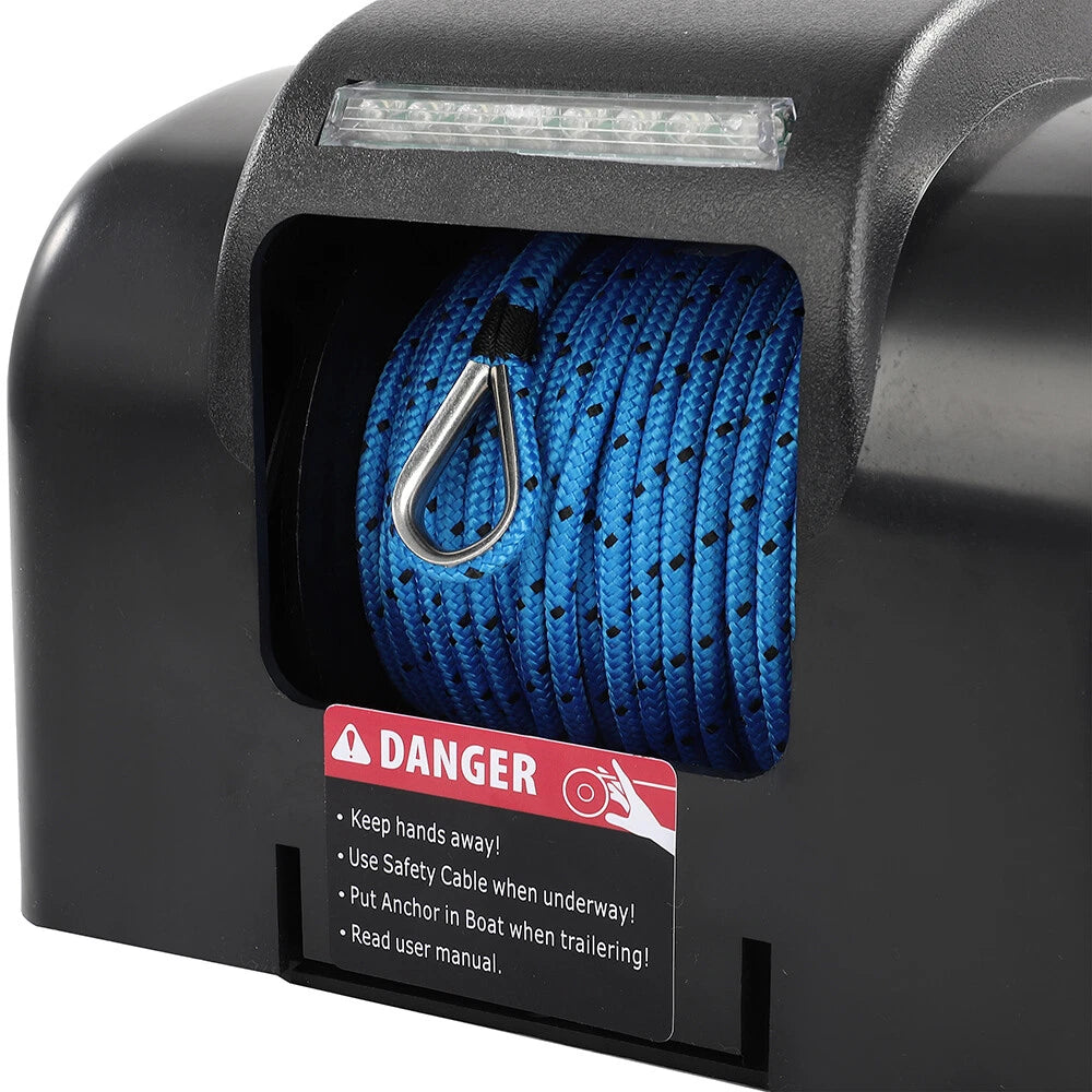 Electric Anchor Winch for Boat Marine (45 LBS, Wireless Remote)