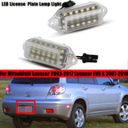 18-SMD White LED License Plate Lamp for Mitsubishi Lancer EVO X (2007–2019)