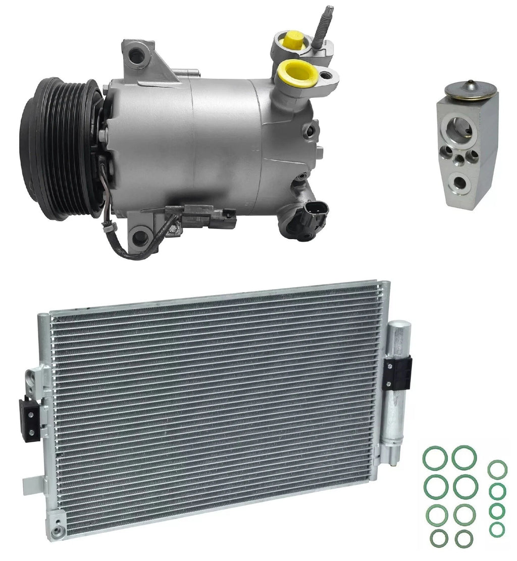 AC Compressor Kit With Condenser Replacement for Ford Focus 1.0L (2016–2018)