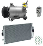 AC Compressor Kit With Condenser Replacement for Ford Focus 1.0L (2016–2018)