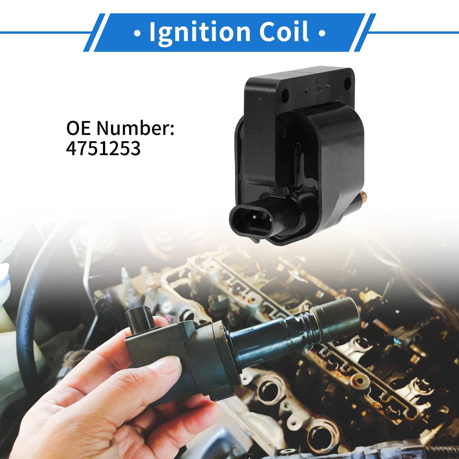 Ignition Coil Pack No. 4751253 for Jeep Cherokee (1991–1997)