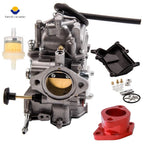 Carburetor + Red Intake Manifold for Yamaha Wolverine 350 YFM350FX (1995)