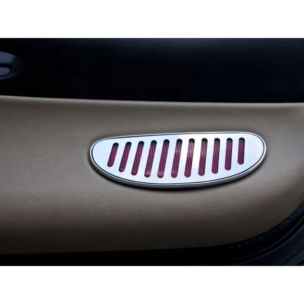 Polished Stainless Steel Door Panel Light Reflector Covers for 1997-04 Corvette