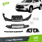 Front Lower Bumper, Grill & Fog Lamp Cover for Chevy Traverse (2018–2020)