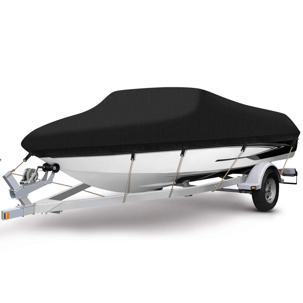 Boat Cover for V-Hull Tri-Hull (17ft–19ft) Heavy Duty UV Resistant