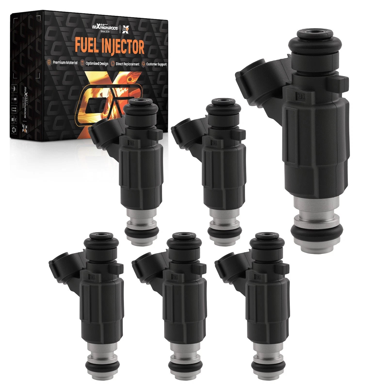 6Pcs Fuel Injectors for Nissan GT-R Altima Maxima 3.5L 3.8L (2008–2016) 842-12240