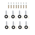 Set of 8 Double Platinum Spark Plugs & NGK Coil Boots for Ford Mustang V8