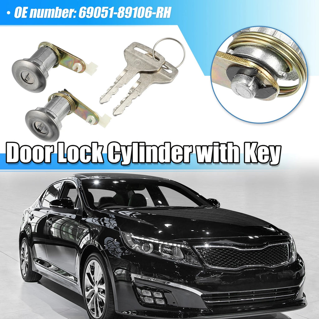 Set of 1 Door Lock Cylinder with Keys for Toyota Hilux (LN30 RN30) 69051-89106-RH
