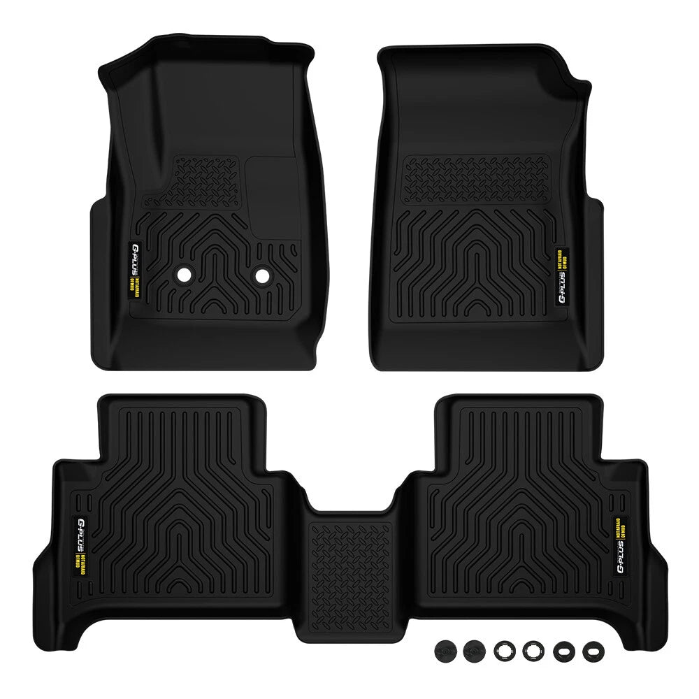 All Weather Floor Mats Liners for Chevy Colorado GMC Canyon Crew Cab